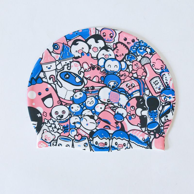 کلاه شنا سیلیکونی طرح‌دار