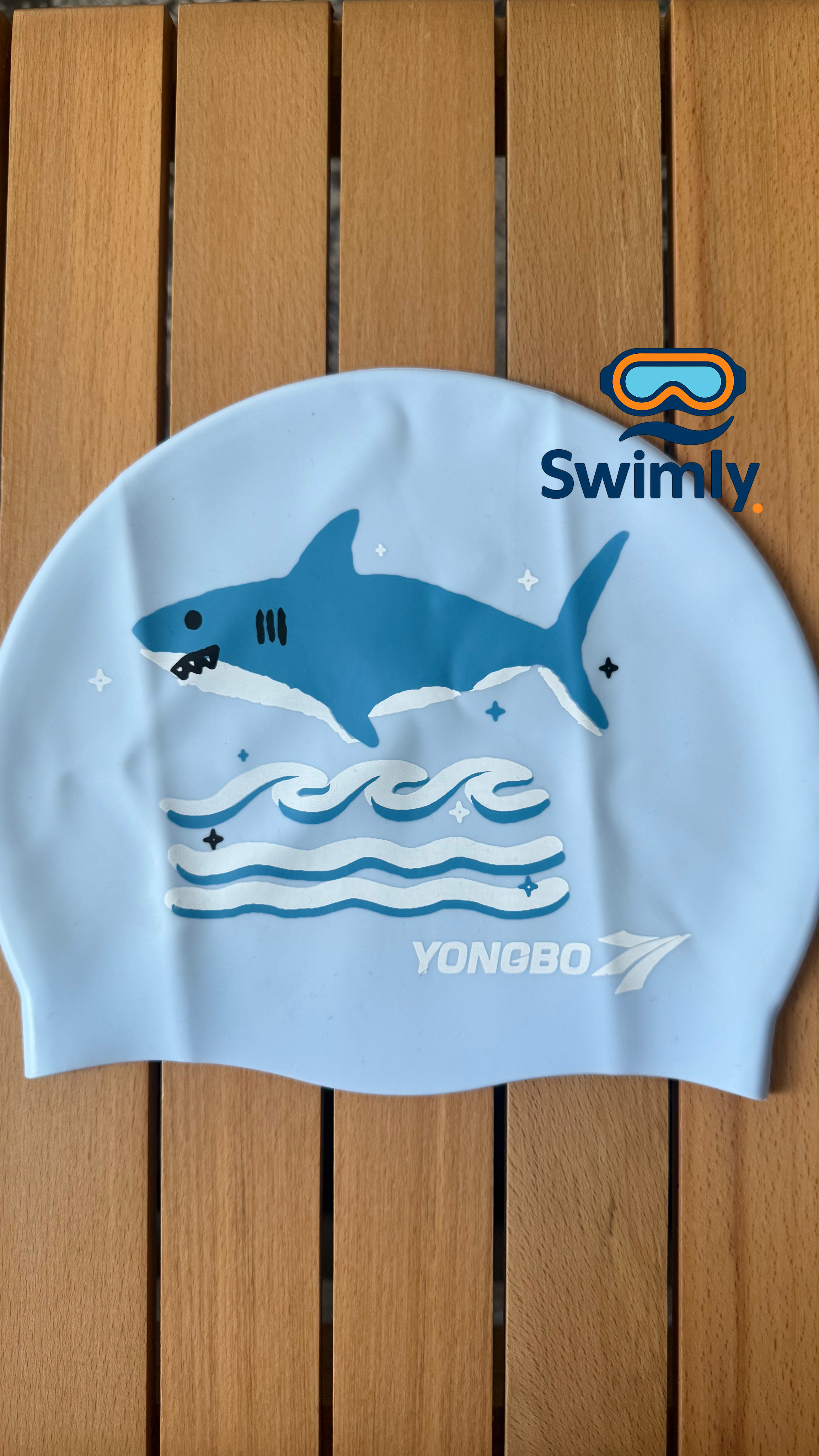 کلاه شنا سیلیکونی طرح دار کوسه